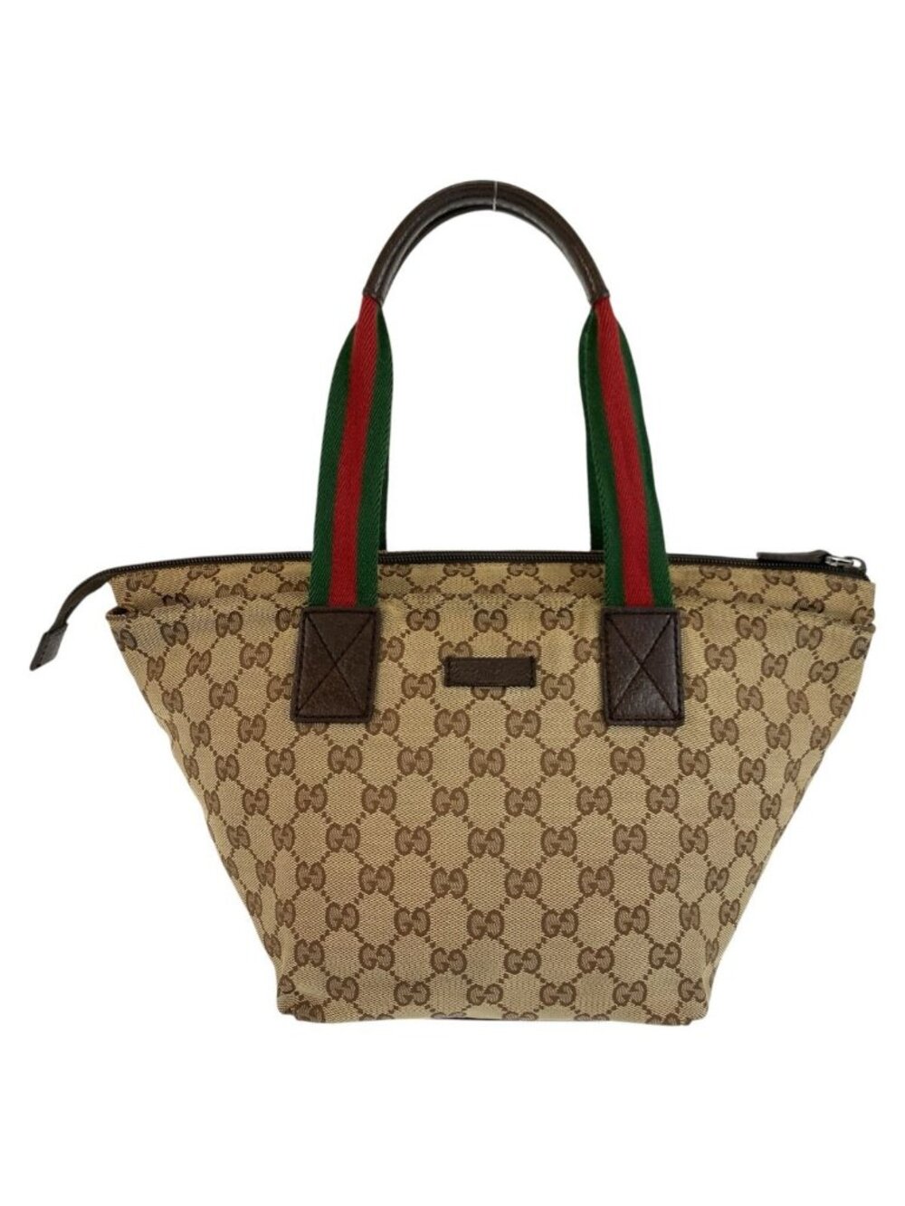 Gucci Sherry Line Beige Brown GG Canvas Tote